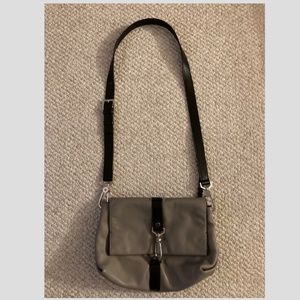 & Other Stories Crossbody/Clutch gray and black